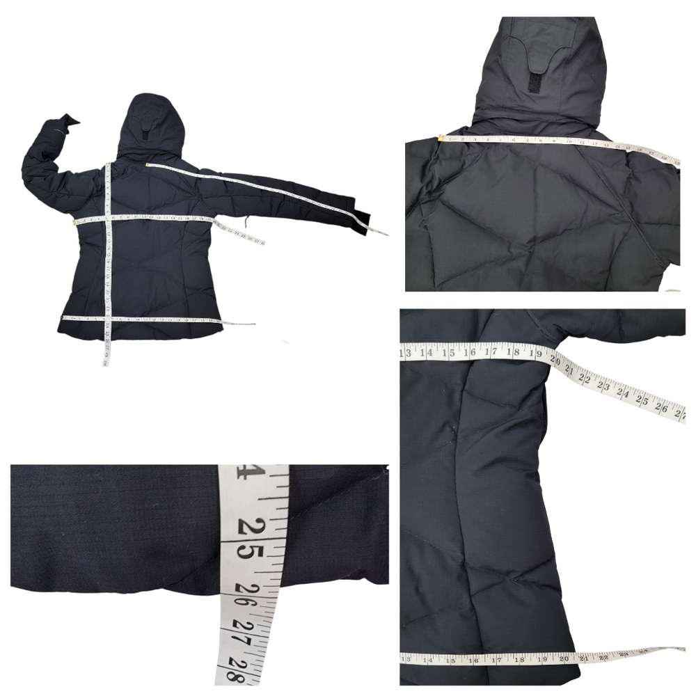 Columbia Lay D Down Puffer Coat Black Down Filled Winter Jacket Youth Size M - Picture 15 of 16